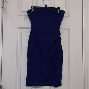 strapless mini dress